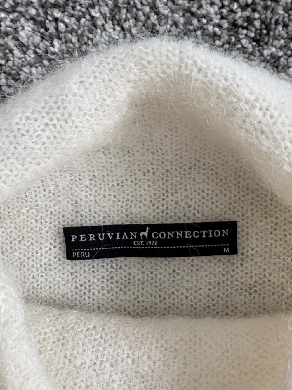 Peruvian Connection Balie Tunic Sweater in Cream - Picture 3 of 5